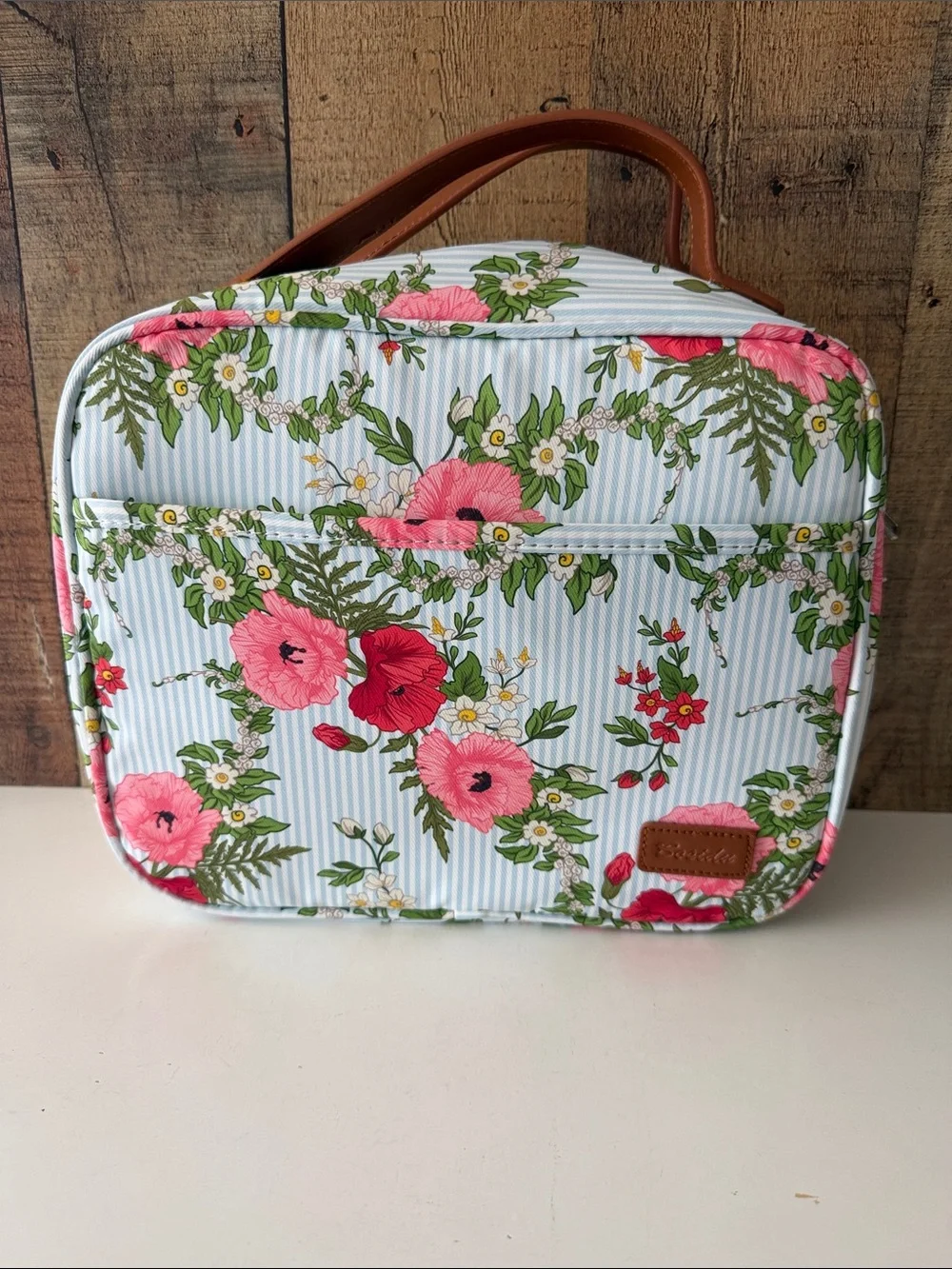 Floral Print Hanging Travel Toiletry Bag/ Cosmetic Travel Toiletry Organizer